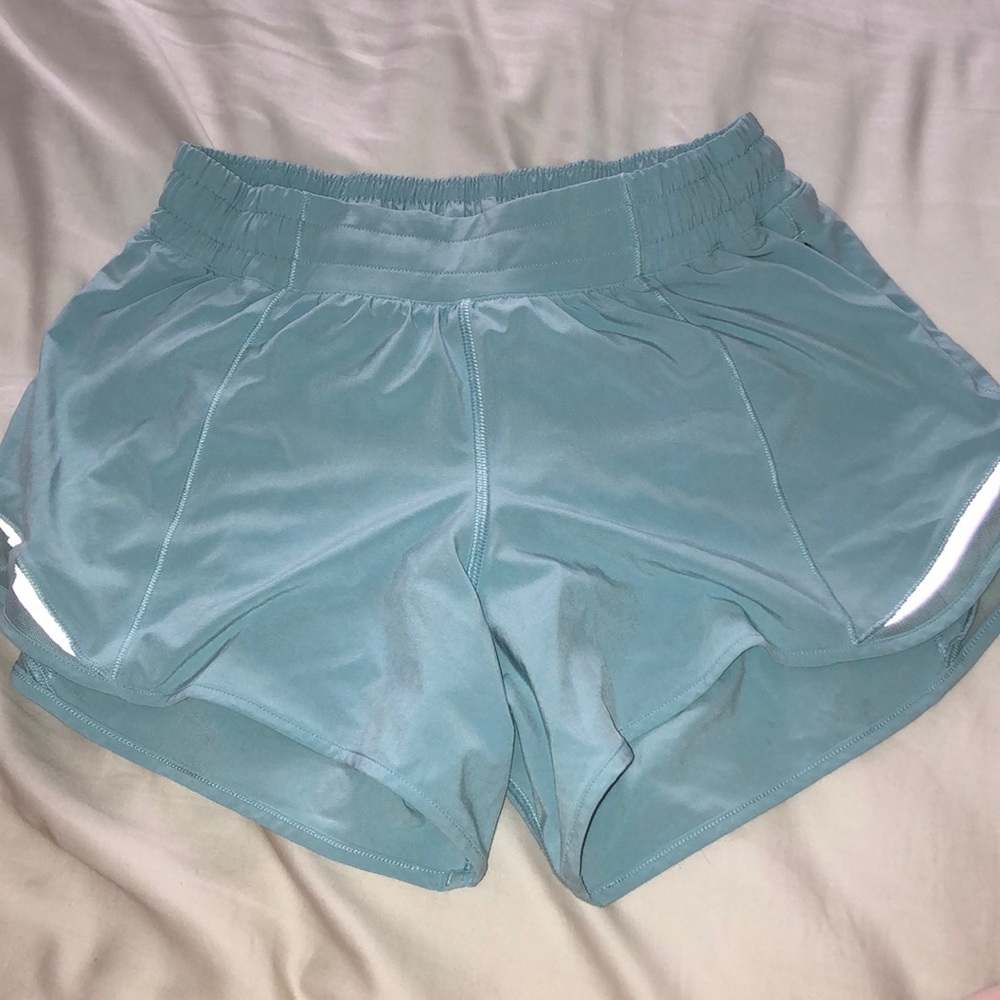 lulu lemon shorts (light blue)